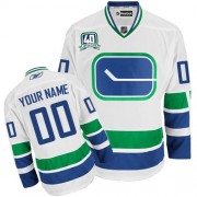 Reebok Vancouver Canucks Women's White Authentic Third 40TH Customized Jersey