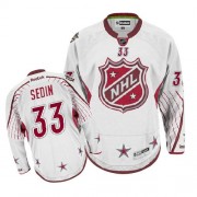 Reebok Vancouver Canucks NO.33 Henrik Sedin Men's Jersey (White Authentic 2012 All Star)