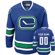 Reebok Vancouver Canucks Youth Royal Blue Premier Third Customized Jersey