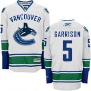 Reebok Vancouver Canucks NO.5 Jason Garrison Men's Jersey (White Authentic Away)