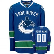 Reebok Vancouver Canucks Women's Navy Blue Authentic Home Customized Jersey