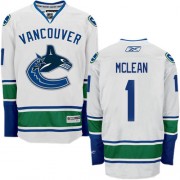 Reebok Vancouver Canucks NO.1 Kirk Mclean Men's Jersey (White Authentic Away)