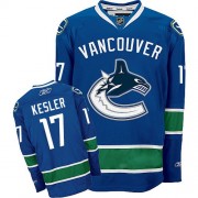 Reebok Vancouver Canucks NO.17 Ryan Kesler Men's Jersey (Navy Blue Premier Home)
