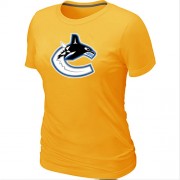 Vancouver Canucks Women's Team Logo Short Sleeve T-Shirt - Yellow