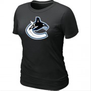 Vancouver Canucks Women's Team Logo Short Sleeve T-Shirt - Black