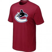 Vancouver Canucks Mens Team Logo Short Sleeve T-Shirt - Red