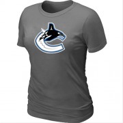 Vancouver Canucks Women's Team Logo Short Sleeve T-Shirt - Dark Grey