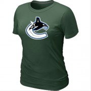 Vancouver Canucks Women's Team Logo Short Sleeve T-Shirt - Dark Green