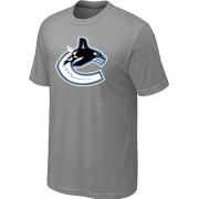 Vancouver Canucks Mens Team Logo Short Sleeve T-Shirt - light Grey