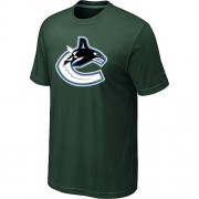 Vancouver Canucks Mens Team Logo Short Sleeve T-Shirt - Dark Green