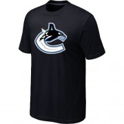 Vancouver Canucks Mens Team Logo Short Sleeve T-Shirt - Black