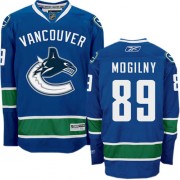 Reebok Vancouver Canucks NO.89 Alexander Mogilny Men's Jersey (Navy Blue Authentic Home)