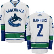 Reebok Vancouver Canucks NO.2 Dan Hamhuis Men's Jersey (White Authentic Away)