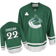 Reebok Vancouver Canucks NO.22 Daniel Sedin Men's Jersey (Green Authentic St Patty's Day)